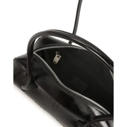 Schwarze Schultertasche mit länglicher Form