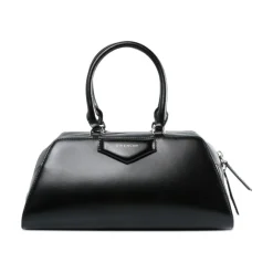 Schwarze Seiden- & Nylon-Taschen