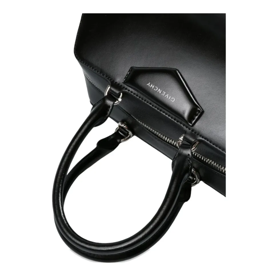 Schwarze Seiden- & Nylon-Taschen
