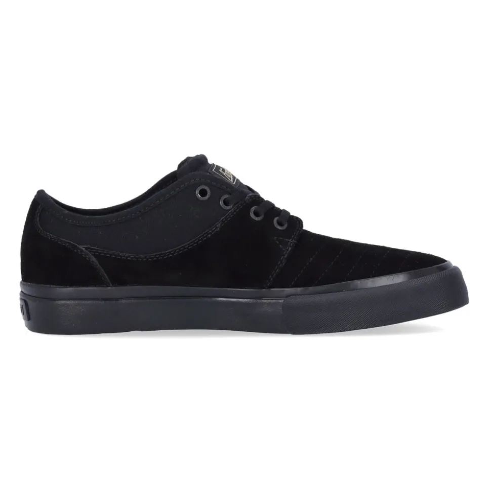 Schwarze Skate Schuhe Schnürung Vulkanisiert