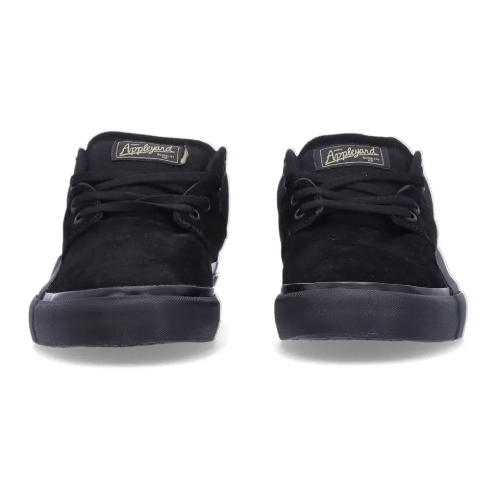 Schwarze Skate Schuhe Schnürung Vulkanisiert