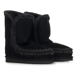 Schwarze Slip-on Stiefel