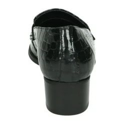 Schwarze Slip-Ons mit Gummisohle