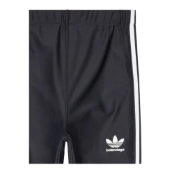 Schwarze Sportleggings mit 3 Streifen