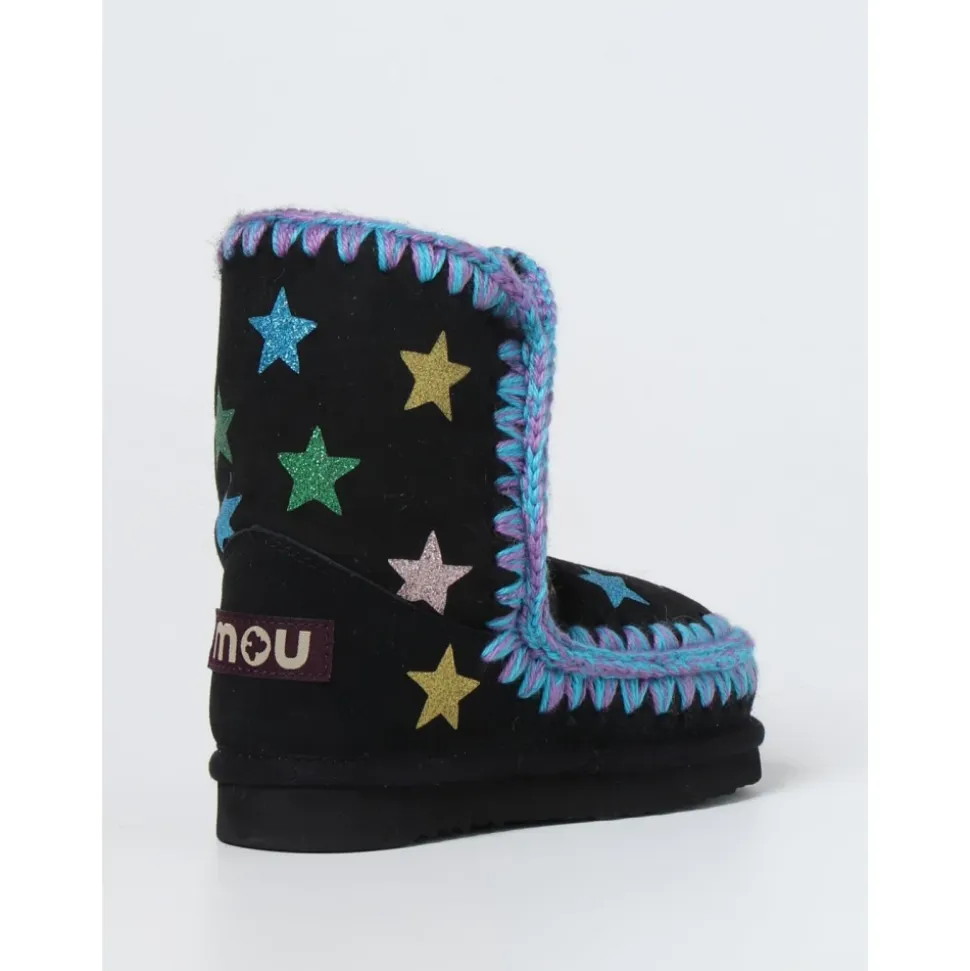 Schwarze Sternenstiefel für Kinder
