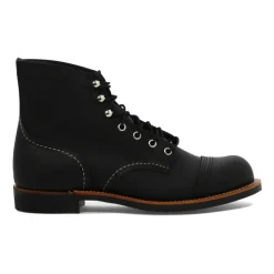 Schwarze Stiefeletten Iron Ranger Stil