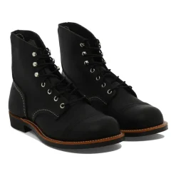 Schwarze Stiefeletten Iron Ranger Stil