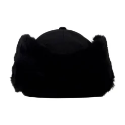 Schwarze Synthetikmütze