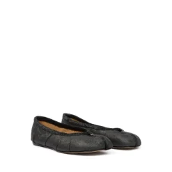 Schwarze Tabi Ballerina Schuhe