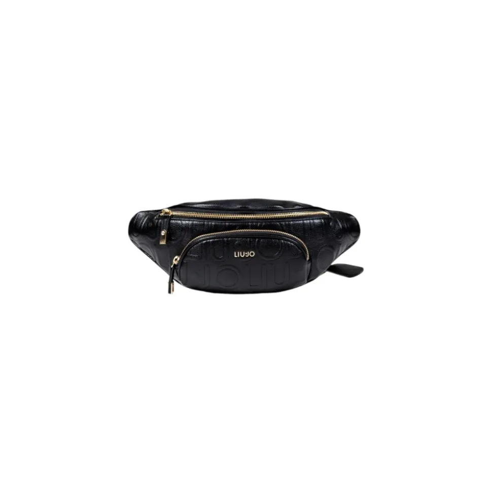 Schwarze Tasche mit Reißverschluss für Frauen