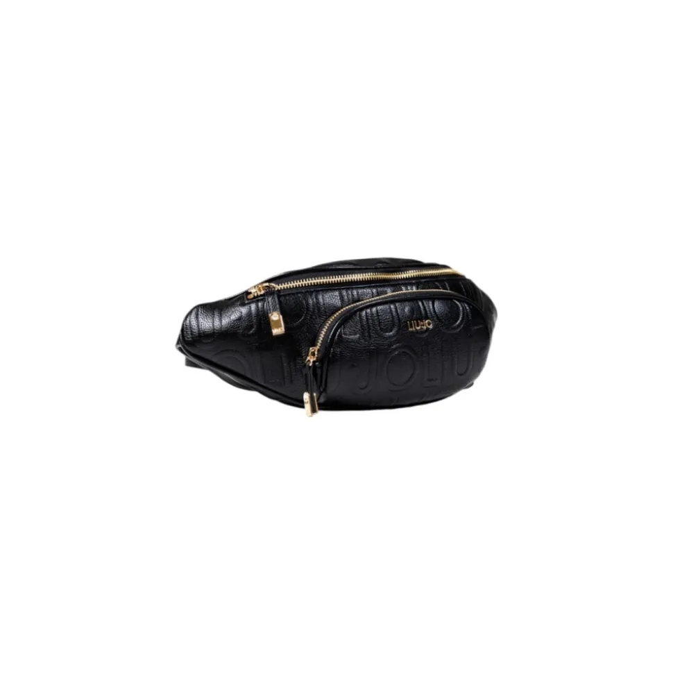 Schwarze Tasche mit Reißverschluss für Frauen