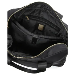 Schwarze Textil-Laptoptasche mit Griffen
