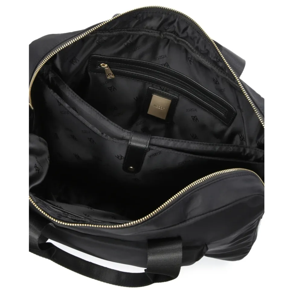Schwarze Textil-Laptoptasche mit Griffen