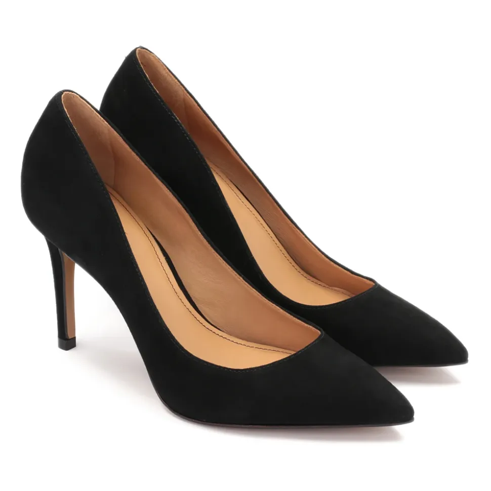 Schwarze Wildleder Elegante Pumps