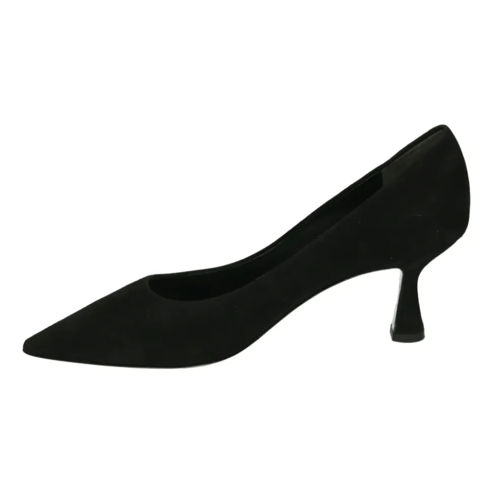 Schwarze Wildleder Pumps