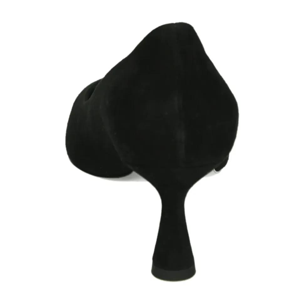 Schwarze Wildleder Pumps