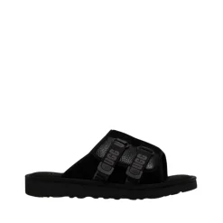 Schwarze Wildleder Sandalen