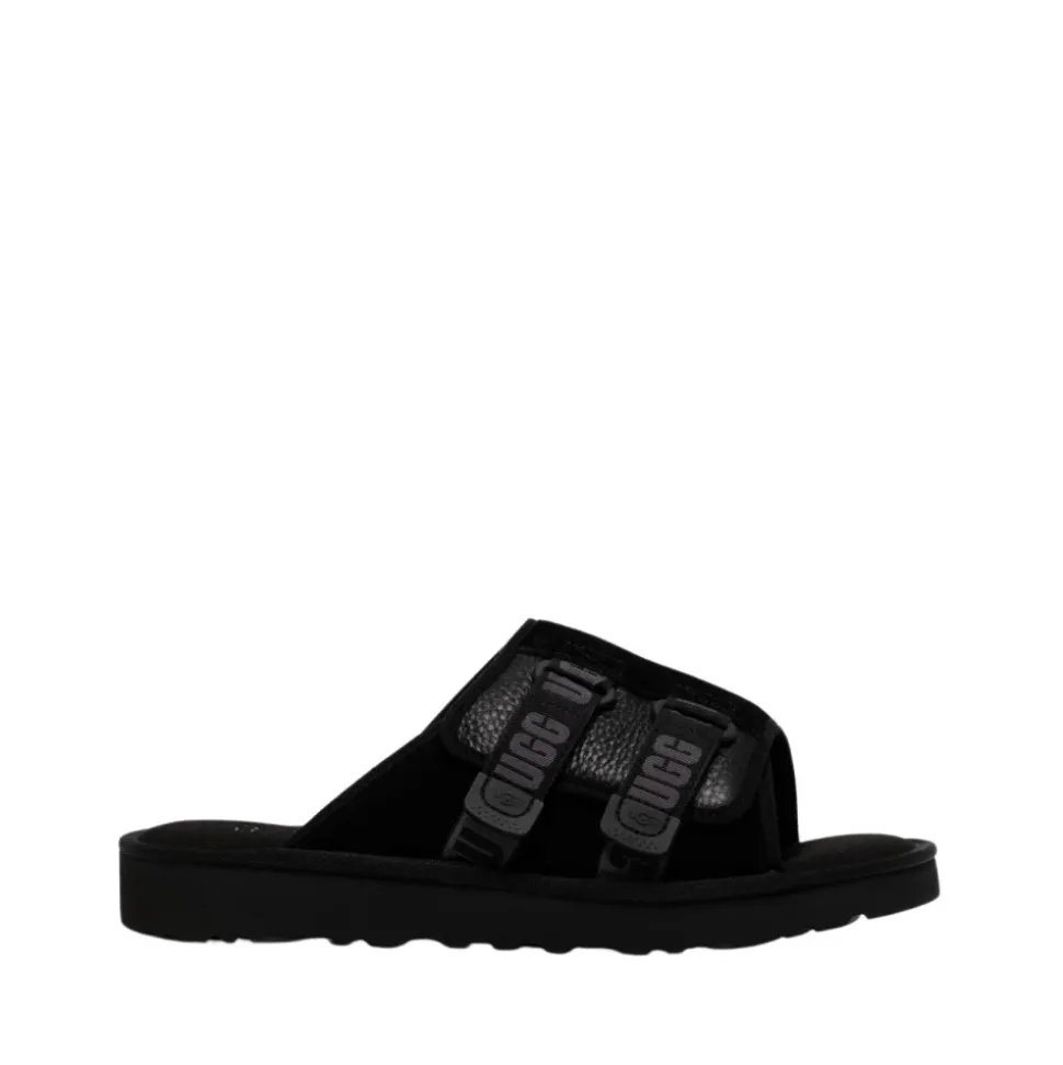 Schwarze Wildleder Sandalen