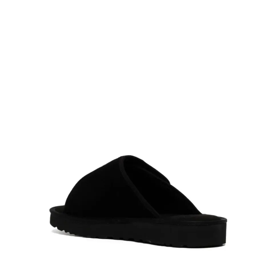 Schwarze Wildleder Sandalen