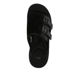 Schwarze Wildleder Sandalen