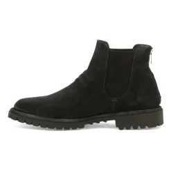 Schwarze Wildleder Stiefeletten für Männer