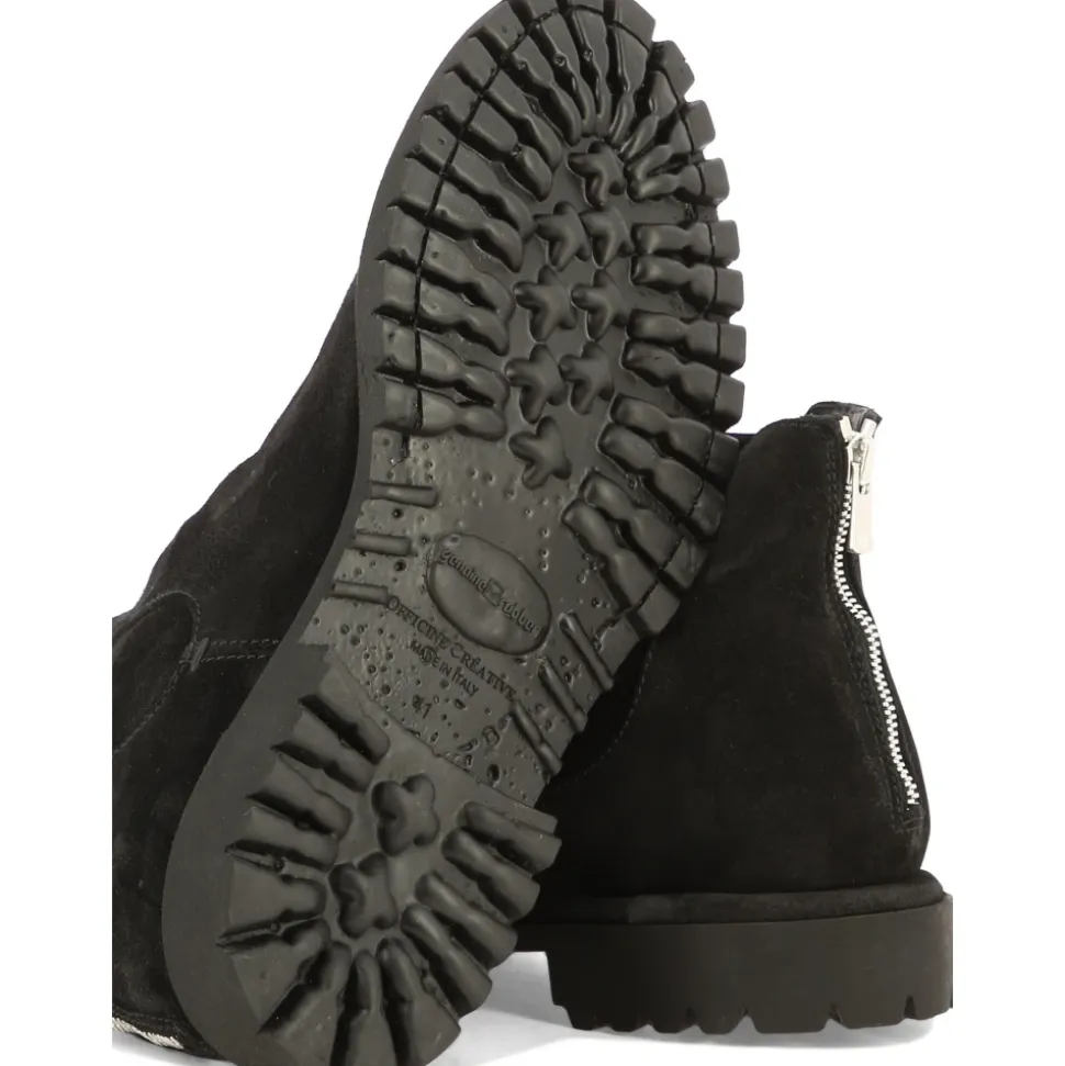 Schwarze Wildleder Stiefeletten für Männer