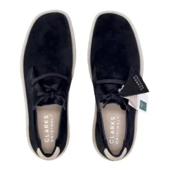 Schwarze Wildleder-Mokassin-Freizeitschuhe