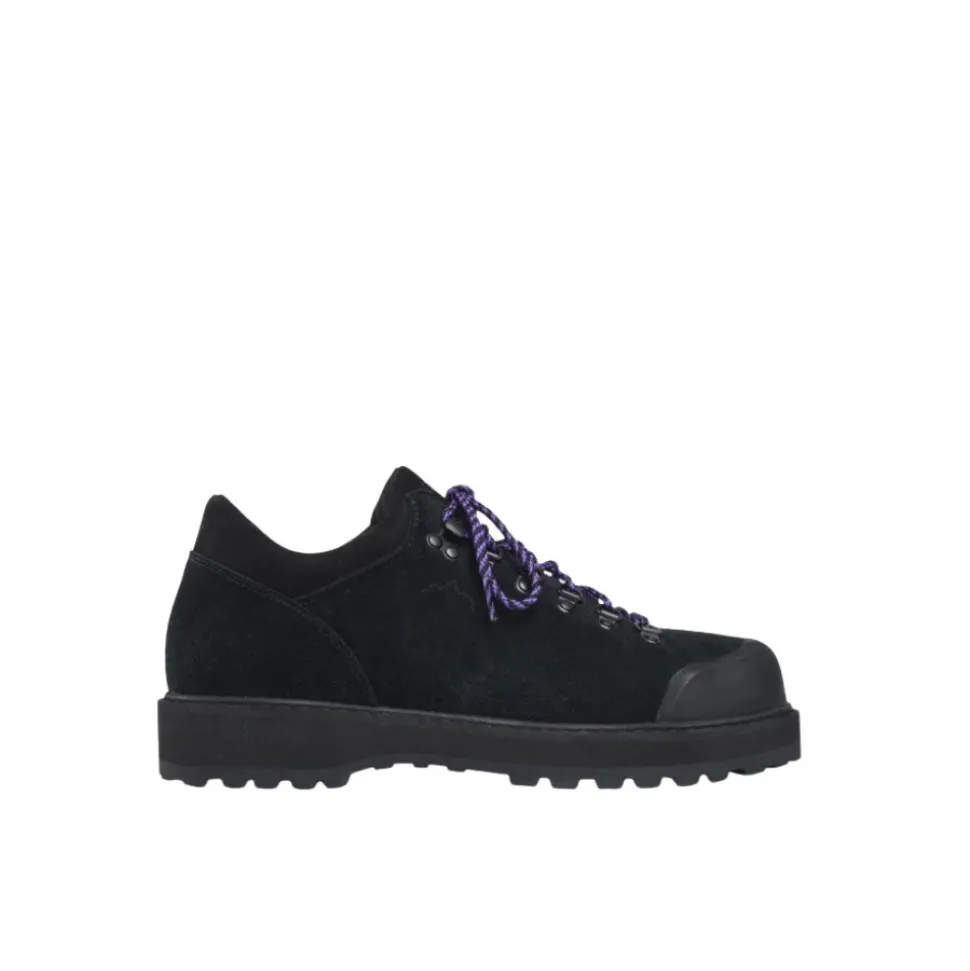 Schwarze Wildleder-Wanderschuhe
