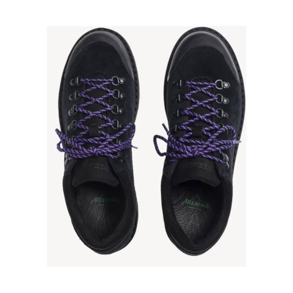 Schwarze Wildleder-Wanderschuhe