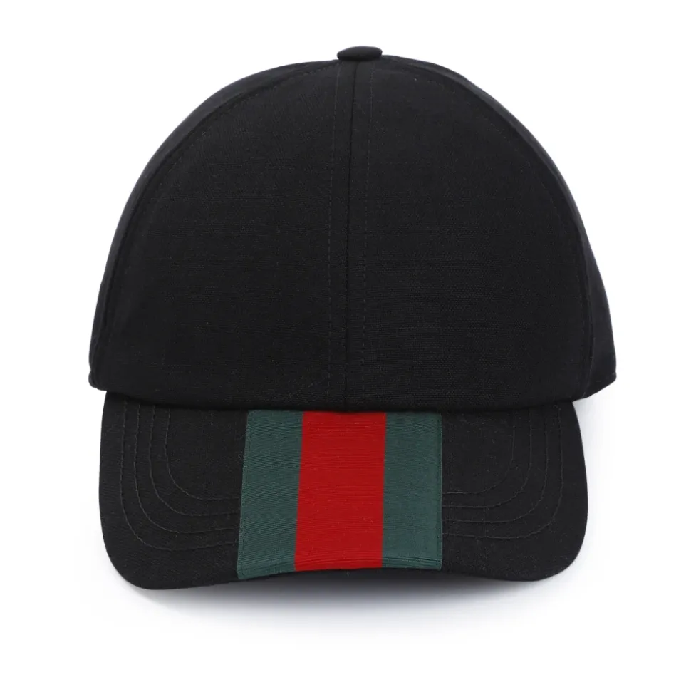 Schwarze Woll-Baseballkappe AW24