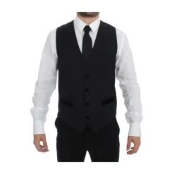 Schwarze Wollformelle Kleidweste