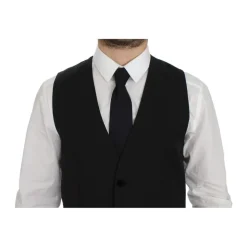 Schwarze Wollformelle Kleidweste