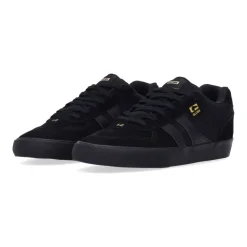 Schwarze/Goldene Skate Schuhe Vulkanisierter Stil