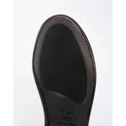 Schwarzer Büffelleder Loafer