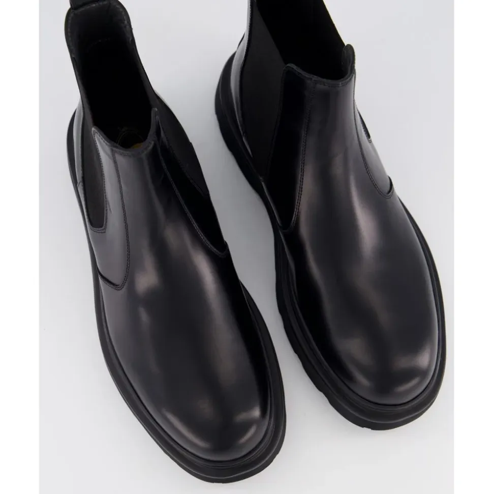 Schwarzer Carrarmato Stiefel