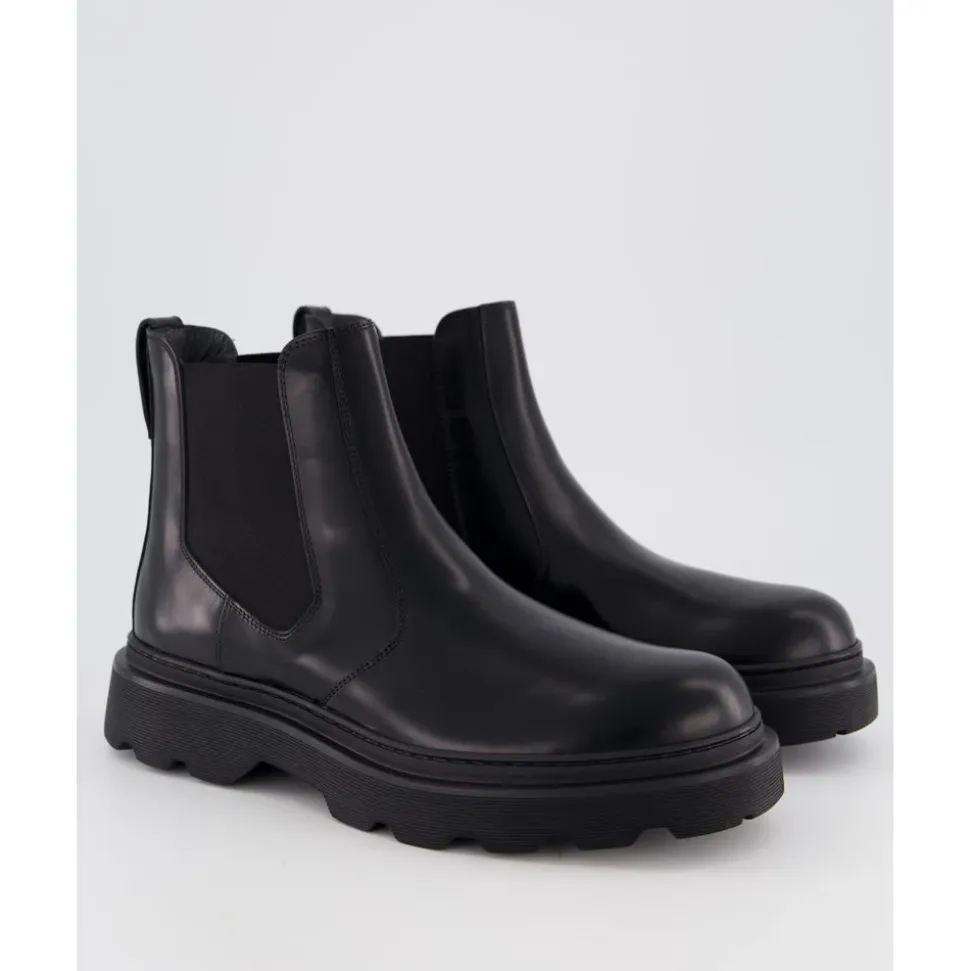 Schwarzer Carrarmato Stiefel