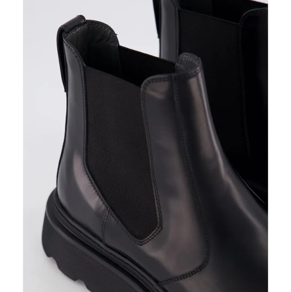 Schwarzer Carrarmato Stiefel