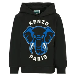 Schwarzer Elefant Logo Kapuzenpullover