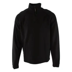 Schwarzer Fleece-Pullover mit einzigartigem Design