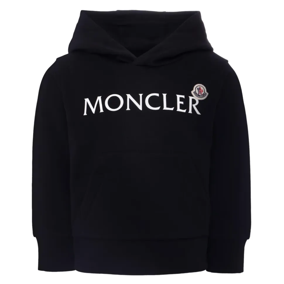 Schwarzer Hoodie mit Logodruck
