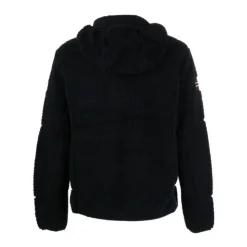Schwarzer Hoodie mit Reißverschluss und Logo