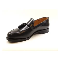 Schwarzer Kalbsleder Quastenloafer