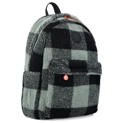 Schwarzer Karomuster Rucksack