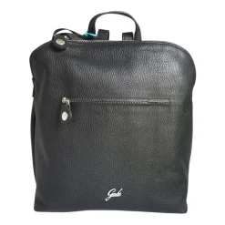 Schwarzer Leder-Rucksack Brigitte