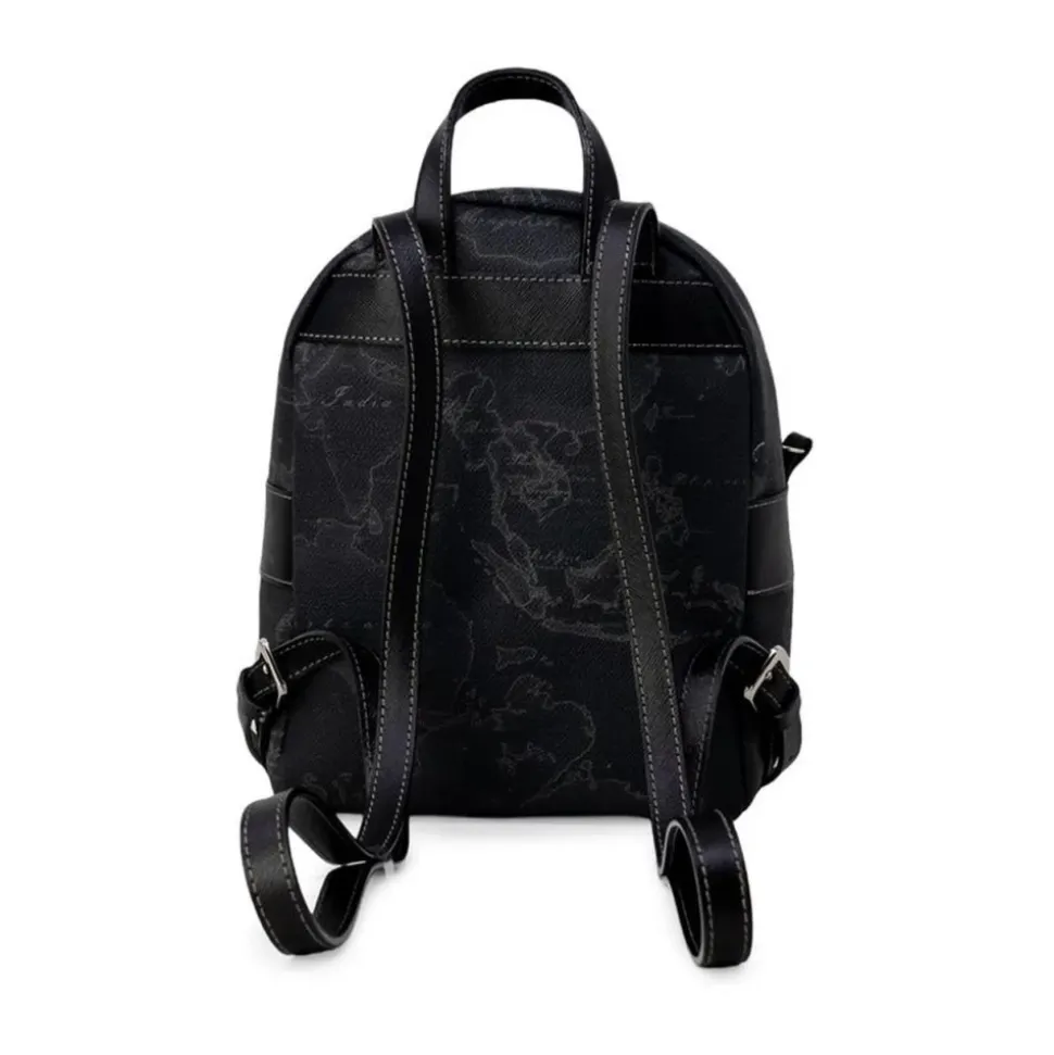 Schwarzer Leder-Rucksack für Damen Herbst/Winter