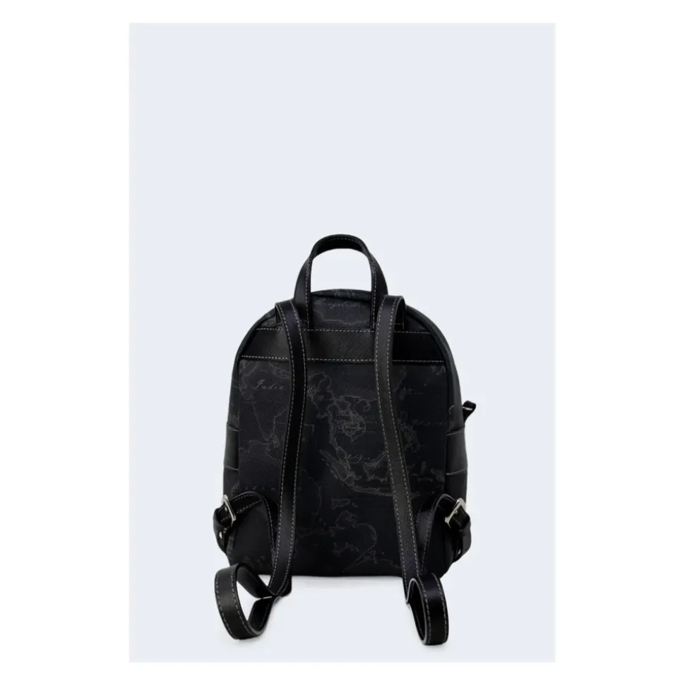 Schwarzer Leder-Rucksack für Damen Herbst/Winter
