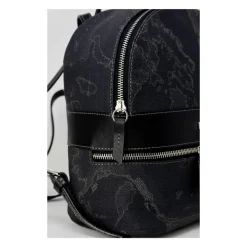 Schwarzer Leder-Rucksack für Damen Herbst/Winter