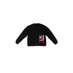 Schwarzer Logo Front Sweater