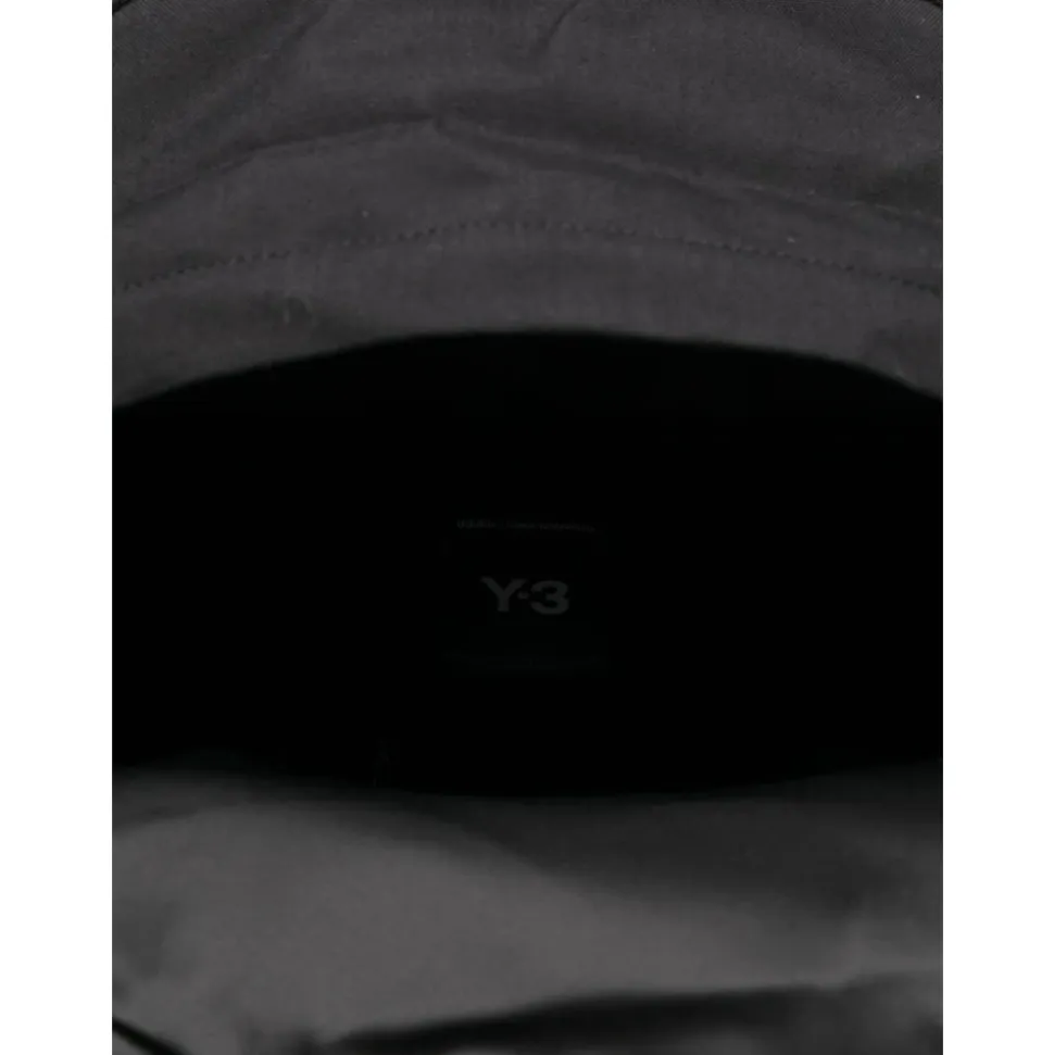 Schwarzer Nylon-Rucksack mit Logo-Detail