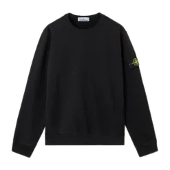 Schwarzer Pullover mit Kordelkapuze